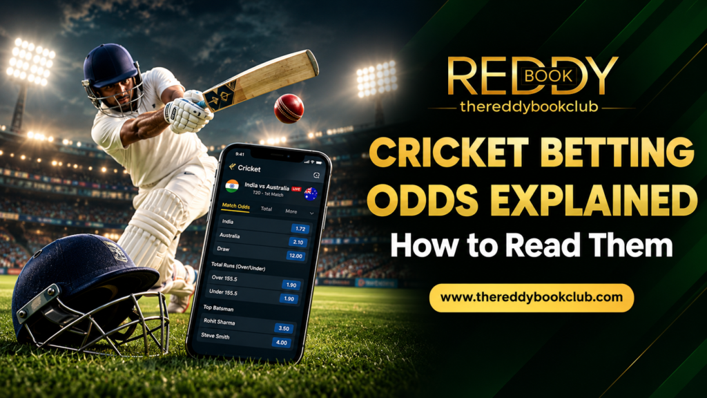 Cricket betting odds explained with a beginner-friendly overview of decimal odds, implied probability, market prices, and common formats.