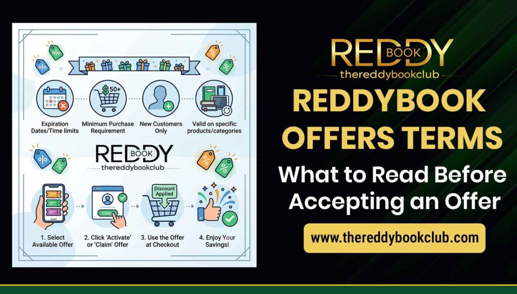 Reddybook offers terms explained with key details about eligibility, conditions, expiry dates, restrictions, wagering rules, and account requirements.